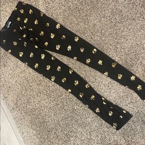 Simply Southern Black Leggings with Gold Accents